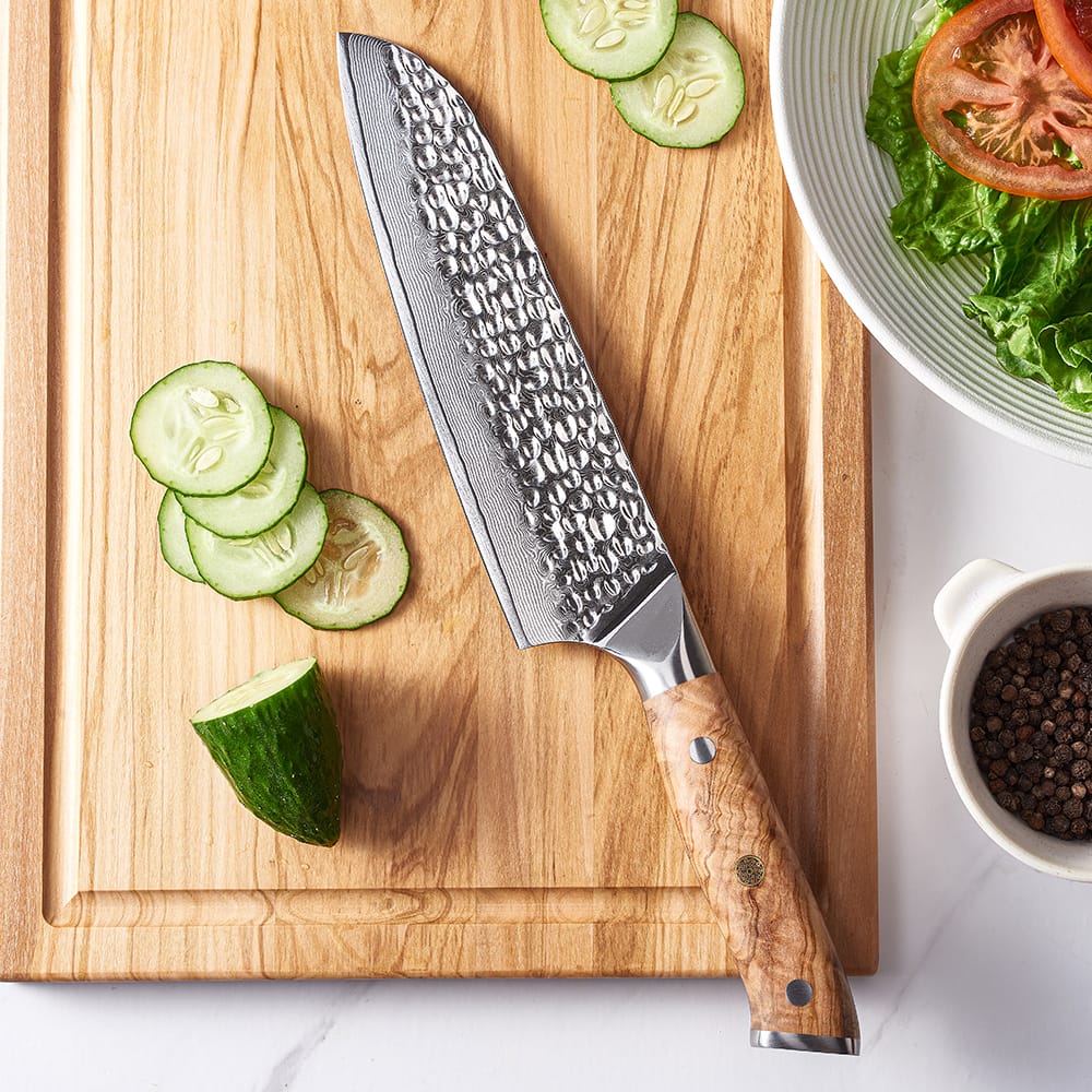 Santoku 18 cm | Acero Damasco 67 Capas 10Cr15CoMoV - Imagen 2