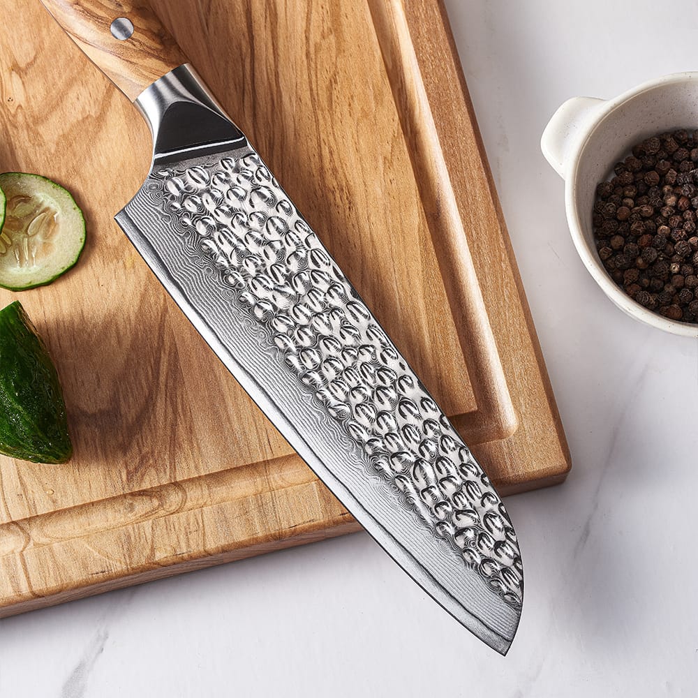 Santoku 18 cm | Acero Damasco 67 Capas 10Cr15CoMoV - Imagen 4